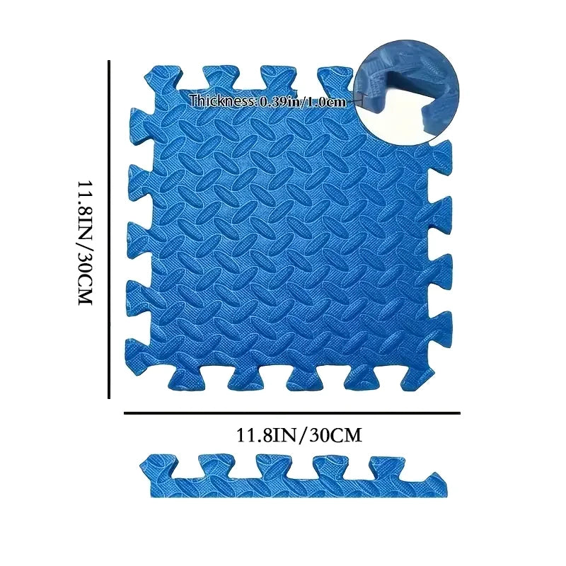 Puzzlematte Blau Grau