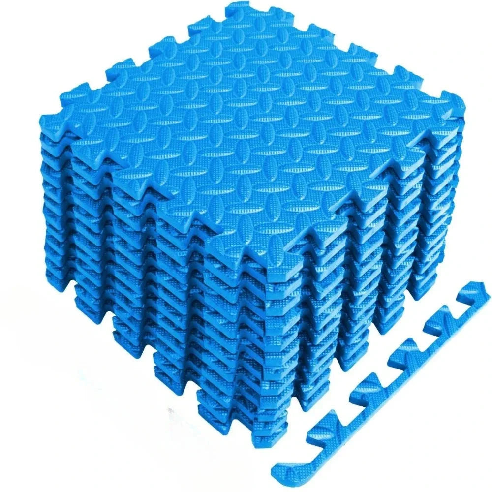 Puzzlematte Blau Grau